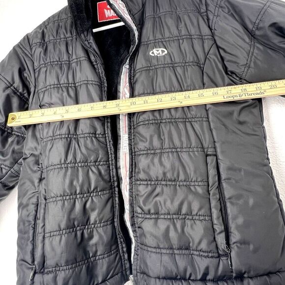 Marker Womens Black Puffer Jacket Ski Coat winter Size Large 100% Polyester - Picture 6 of 13